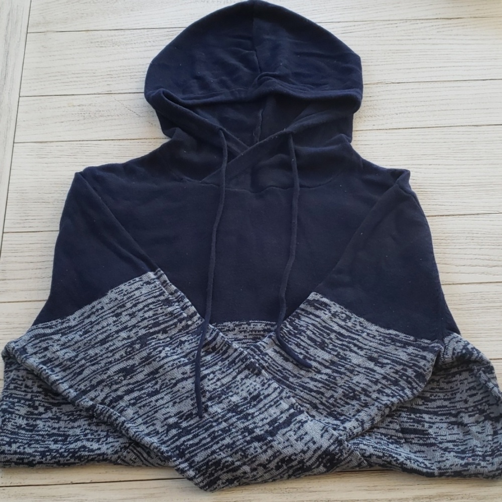 Navy blue and Grey hoodie
